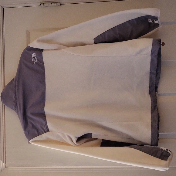 THE NORTH FACE DENALI JACKET CREAM AND GREY GOOD CONDITION. - Picture 7 of 12